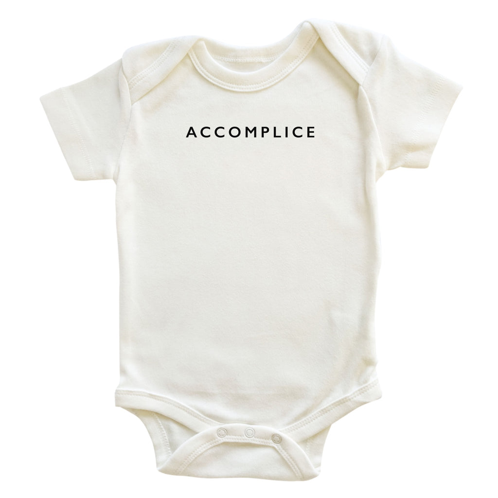 'Accomplice' Tee / Onesie